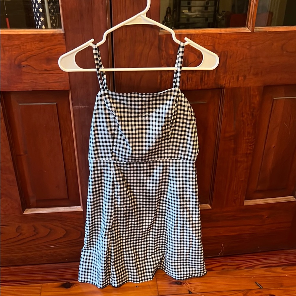 Black and White Gingham Dress